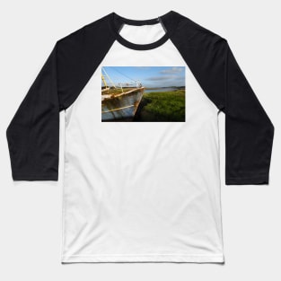 Trawler moored at Glencaple near Dumfries, Scotland Baseball T-Shirt